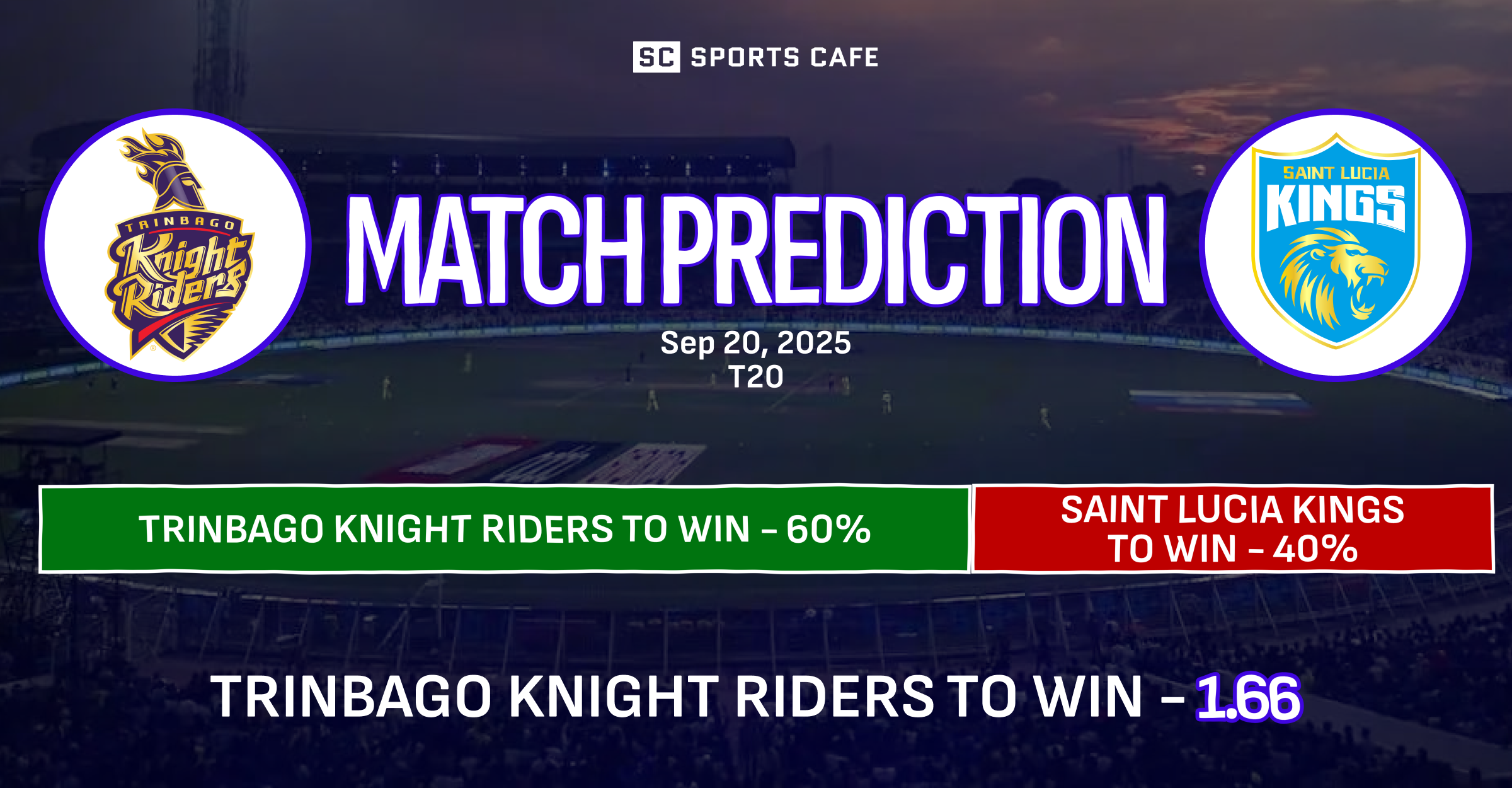 Trinbago Knight Riders vs Saint Lucia Kings